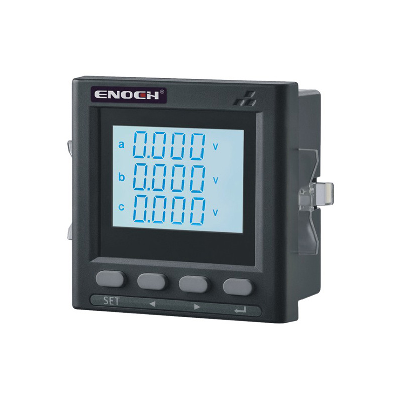 Three-phase liquid crystal AC voltage and current combination meter