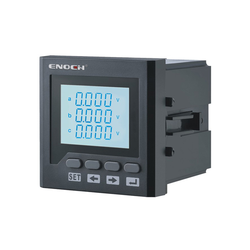 Three-phase LCD AC voltage and current combination meter (enhanced type)